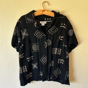 Vintage graphic button up from J.W Treci